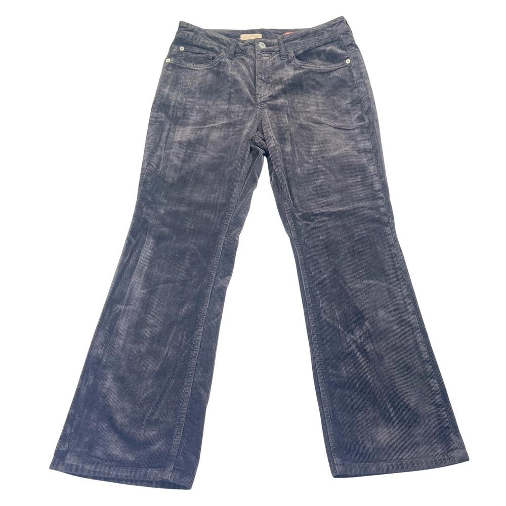 Anthropologie Pilcro Corduroy Pants Gray Bootcut Mid Rise Stretch Boho Women 28